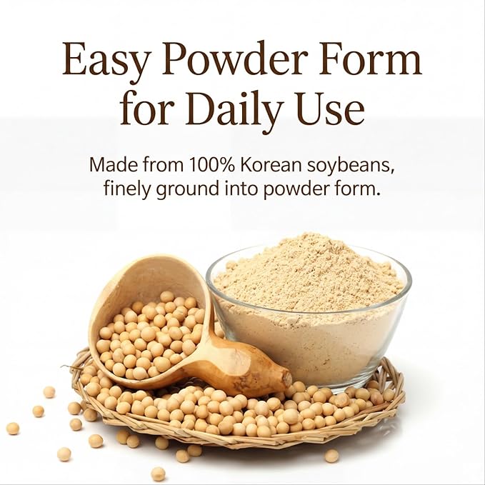 K-Herb Soybean Natto Powder 100% Natural Nattokinase Freeze-Dried Fermented Food Vitamin K2 낫또가루 (10.6 oz (300g) Natto 1Pack)