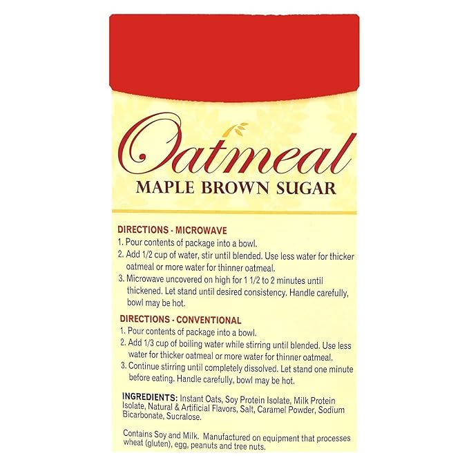 Nutmeg State Nutrition HealthyWise - High Protein Oatmeal 15g Protein Low Calorie High Fiber Low Sugar Low Fat Ideal Protein Compatible 7 Servings Per Box (Maple Brown Sugar)