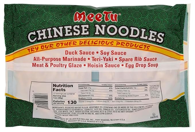 Mee Tu Chinese Noodles 13-Ounce Bags (Pack of 12)