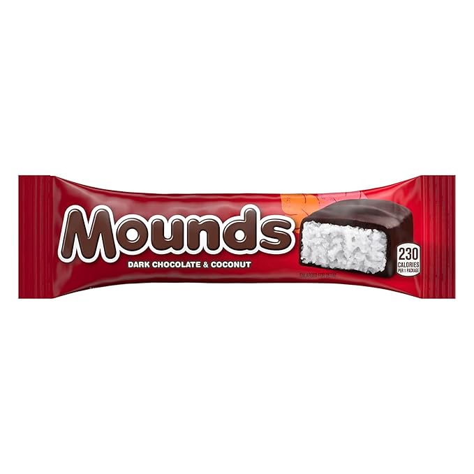 MOUNDS Dark Chocolate and Coconut Candy Bars 1.75 oz (36 Count)