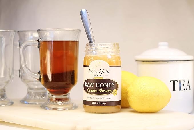 Stockin's Apiaries Raw Orange Blossom Honey Unheated Unfiltered &amp Nutritious 35.2 Oz.