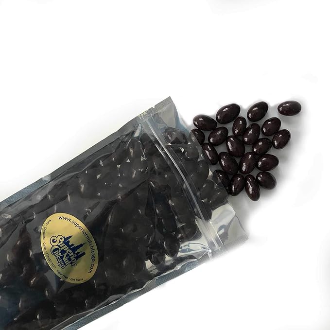 Dark Chocolate Covered Almonds - Crunchy Almonds Drenched in Rich Dark Chocolate (2 pound bag)