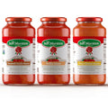 La San Marzano Variety Pack Vodka Four Cheese Roasted Garlic Sauce 24 oz Pasta Sauce Made in Italy All Purpose Tomato Premium Quality All Natural Non GMO Gluten Free