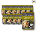 DeLallo Tortellini Pasta with Ricotta and Spinach Made in Italy Egg Pasta Non-GMO Tree Nut Free Peanut Free 8.8 oz Bag (12 Pack)