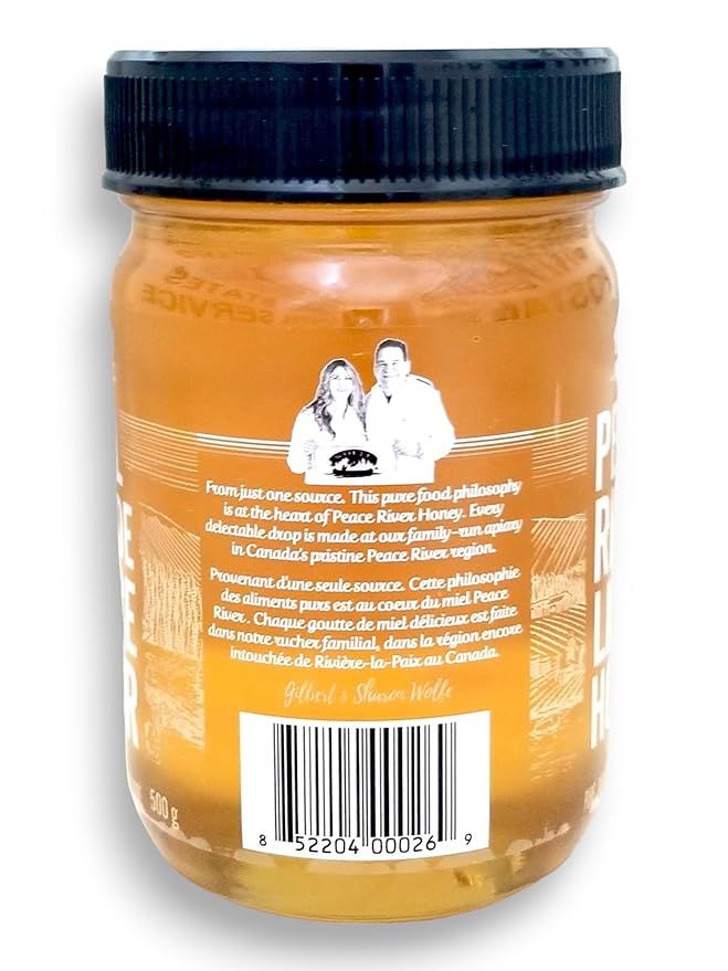 Peace River Liquid Honey | 100% Pure Raw Honey | Mild Flavor Profile | Unpasteurized | Preservative &amp Additive Free Non-GMO Certified | Sustainably Sourced | 16oz Jar
