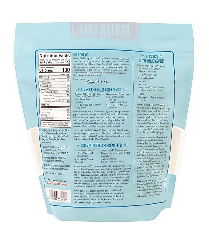 Bob's Red Mill 1 To 1 Baking Flour (Pack of 2)
