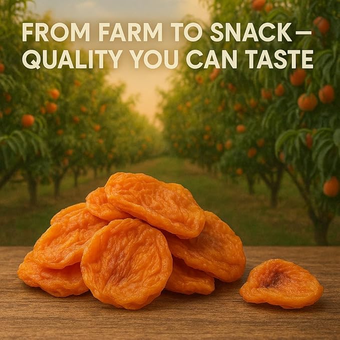 Anna and Sarah Dried Fancy Peaches in Resealable Bag 5 Lbs