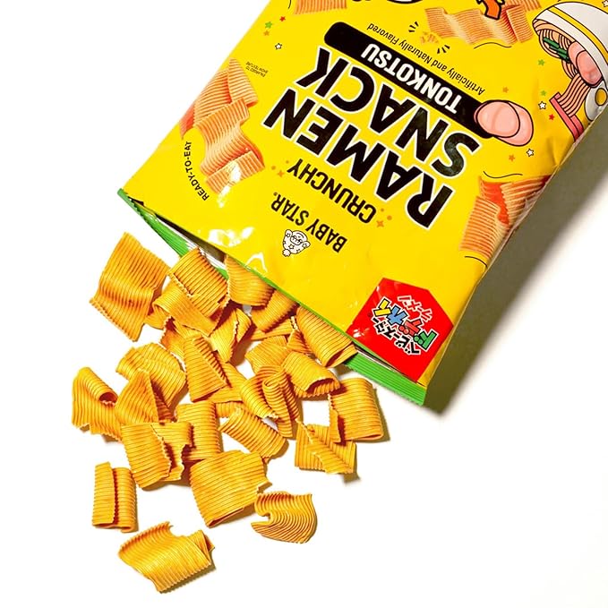 Baby Star Crunchy Ramen Snack Wide - Tonkotsu 5.99oz (6 Pack)