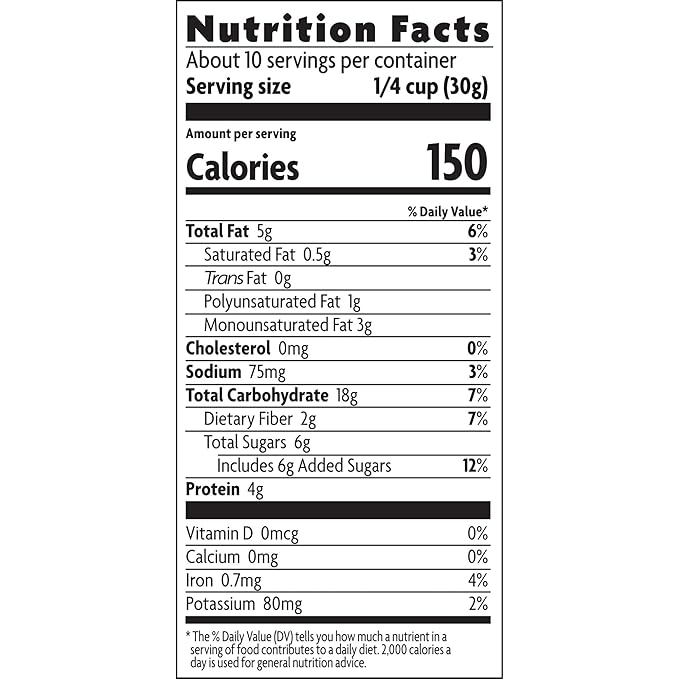 Love Crunch Organic Dark Chocolate &amp Peanut Butter Granola 11.5 oz (Pack of 6) Non-GMO Fair Trade by Nature's Path