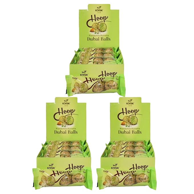 108 Dubai Chocolate balls - With Kunafe pistachio Delicious and concentrated pistachio flavor - perfect as a nice gift office greeting friends gathering 36 packs - 27 g Total 34.29 Oz