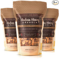Hudson Henry Chocolate Pecan Granola for Yogurt Snacking &amp Cereal | Dark Chocolate Granola with Pecans &amp Oats | Gluten Free Non-GMO Small Batch Baked | 3 Pack (12 oz Bags)