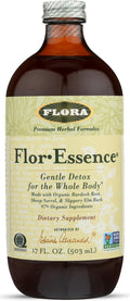 Flora Health Flor-Essence Liquid Tea Blend - Ancient 8-Herb Formula - Natural Full Body Cleanse &amp Detox - Organic Ingredients - Pure Vegan Formula - Burdock Root Sorrel Slippery Elm Kelp - 500m