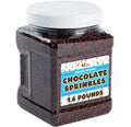 Chocolate Sprinkles - 1.6 Pounds - Brown Jimmies - Chocolate Football Sprinkles for Ice Cream Cake Decorating Cookies Cupcakes Brownies