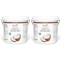 Miracle Palm Organic Refined Coconut Oil Gallon - USDA RBD 1 Gallon (Pack of 2) - Gluten Free Vegan Paleo - Ideal Coconut Oil for Cooking Baking Frying Hair &amp Skincare - Tasteless &amp Deod