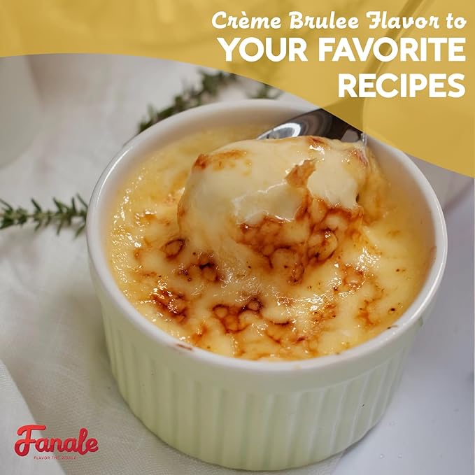 Fanale Premium Creme Brulee Bubble Tea Flavoring Powder | Perfect for Baking Smoothies Desserts and Drinks | Instant Flavoring Powder for Boba Milk Tea - 2.2 Pounds (Pack of 20).