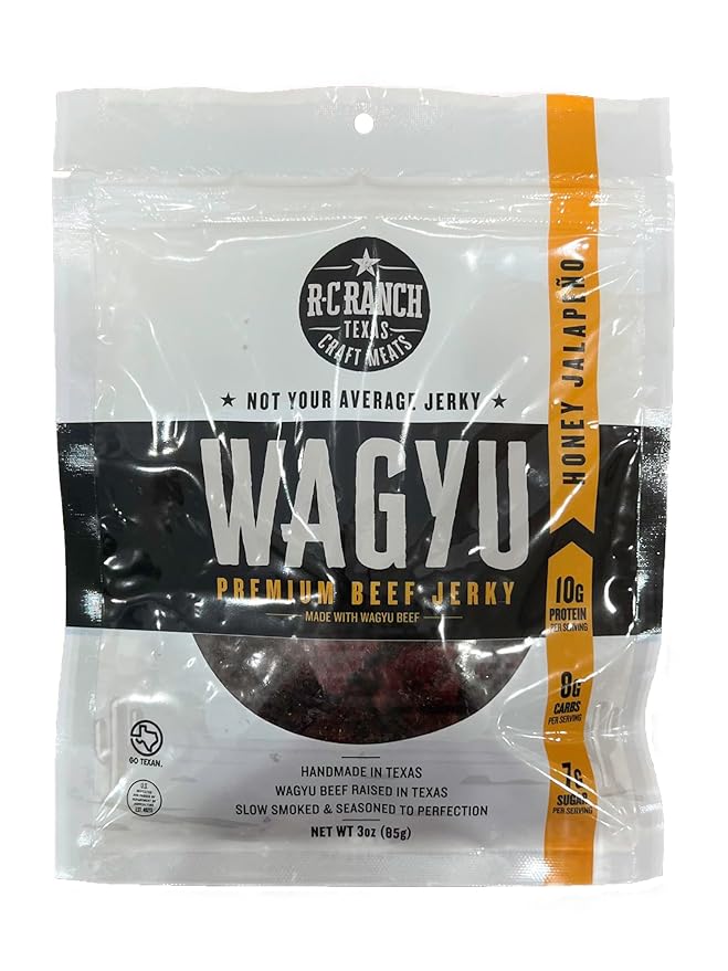 R-C Ranch - Wagyu Beef Jerky Gift Basket Variety Pack - 4 Bags of Wagyu Beef Jerky - 2 Packs of Wagyu Meat Sticks - 5 Star Seasoning - Great Gift for Valentine's Day!