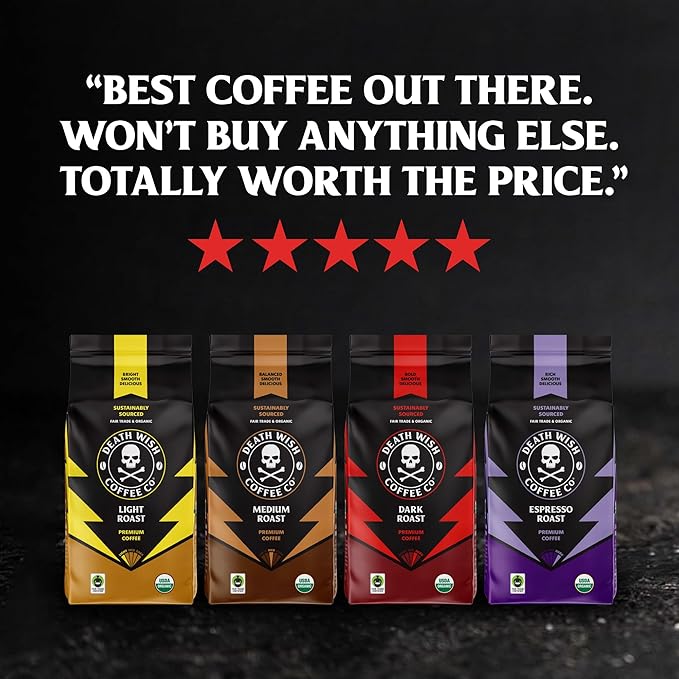 Death Wish Coffee Single Serve Coffee - Mixed Roast Variety Pack (60 Count)