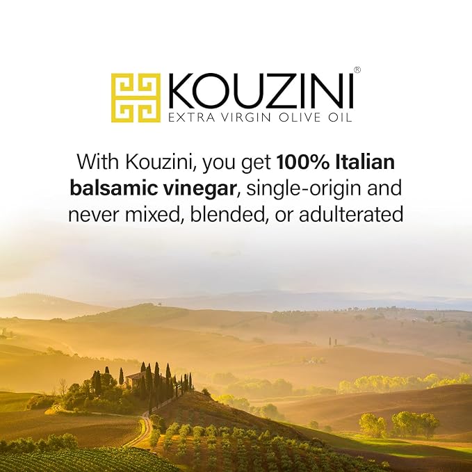 Kouzini Ultra Premium Lemon White Balsamic Vinegar Aged Balsamic Vinegars from Modena Italy Premium Smooth &amp Full-Bodied Flavor 250ml Bottle