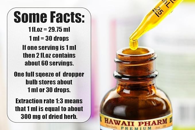 Hawaii Pharm Yarrow Alcohol-Free Liquid Extract Professional Grade Small Batch Crafted Yarrow (Achillea millefolium) Dried Herb Glycerite Natural Herbal Supplement 4 fl.oz