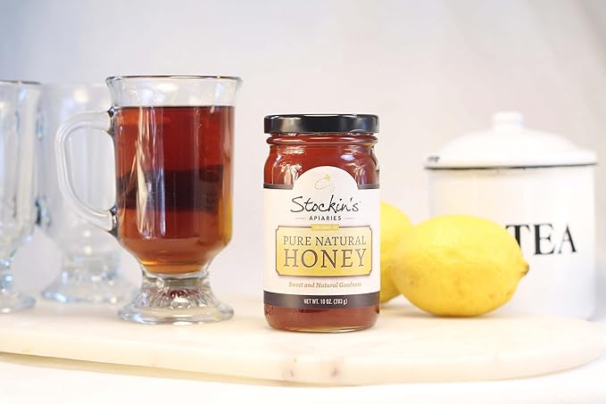 Stockin's Apiaries Pure Honey With Honeycomb 22 Oz.