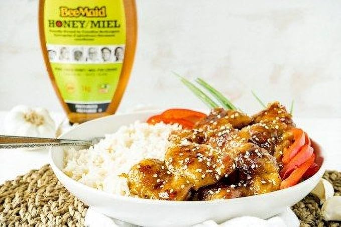 BeeMaid Honey 100% Canadian Pasteurized Pure Liquid Honey 1kg/2.2 lb