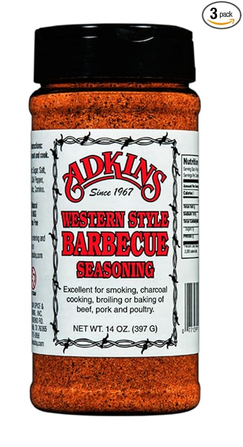 Western Style Barbecue BBQ Seasoning 14 oz. pack of 3.