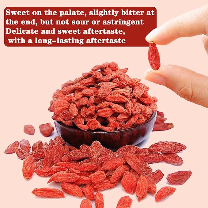 Shengmingxi Goji Berries 14.1OZ/400g Wolfberry Special Grade Goji Berry Dried Fruit Berry Whole &amp Large No Sulfur No Addition Great for Drinks Snacks Beverages 枸杞 枸杞子 红枸杞