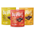 DORREL - Trio Bundle Pack: Belgian Dark Chocolate Covered Dates Medjool with Candied Orange Peels Salted Almonds &amp Walnuts Stuffing High Energy Kosher Non-GMO Vegan Choco Snack Pack of 3 7.05 o