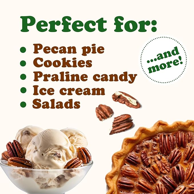 Food to Live - Organic Pecan Pieces 14 Pounds - Raw Chopped Pecans Non-GMO Unsalted Unroasted Kosher Shelled Kosher Vegan Sirtfood Bulk