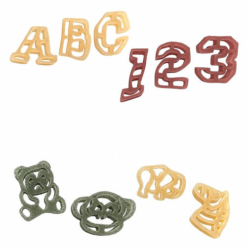 4 Pack: 2 ABC 123 Pasta &amp 2 Zoo Pasta