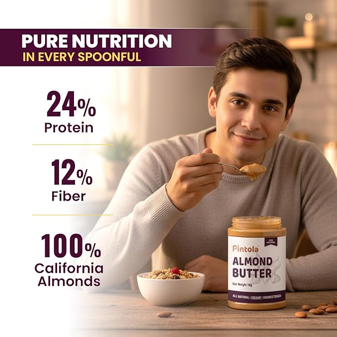 Pintola All Natural Almond Butter (Creamy) (1kg)