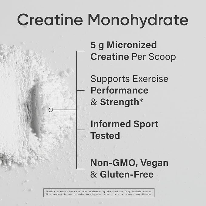 Sports Research Creatine Monohydrate - Gain Lean Muscle Improve Performance and Strength and Support Workout Recovery - 5 g Micronized Creatine - 35.27 oz (Pack of 2)