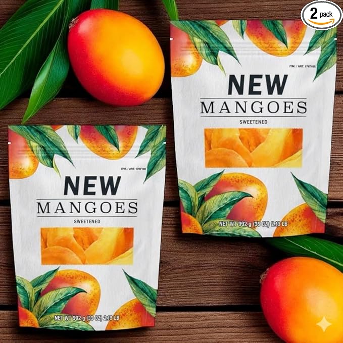 Dried mangoes sweetened net wt 2.18 lb (pack of 2)