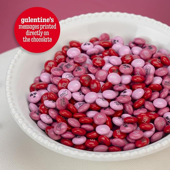 M&ampM’S WORLD Galentine’s Day Chocolate Candy 2 lbs Celebrate Love With Your Galentine’s Unique Gift for Friends Singles and Parties Create DIY Party Favors