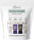 Protein Powder Made with 100% Grass Fed Non Denatured Whey | Four Different Protein Sources from Organic Whole Food Ingredients | 12 Servings | 22g Protein (12 Servings Sample Variety Pack)