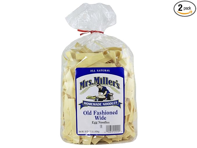 AmishTastes Mrs. Miller's Old-Fashioned Wide Noodles 16 Oz. (Pack of 2)