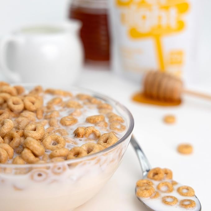 Oats Overnight Honey Oat Cereal - Overnight Oats with 20g Whey Protein High Fiber Breakfast Protein Shake - Gluten Free Oatmeal Non GMO High Protein Oatmeal (2.7 oz per Meal) (16 Pack)