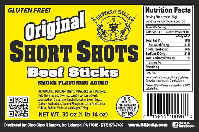 Buffalo Bills Original Short Shots (105-120 mildly flavored sticks per 30oz bag – each is 3.5)