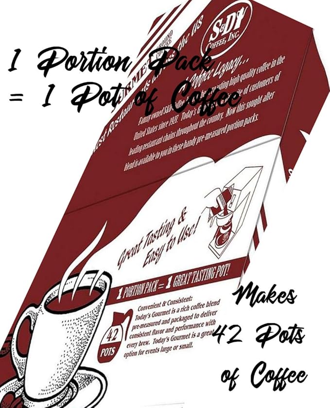 S&ampD Coffee Inc. 48 Packages for 48 Pots of Great Coffee by S&ampD Coffee Inc
