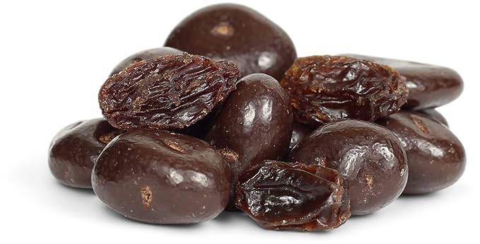 Gourmet Chocolate Covered Raisins by Its Delish 5 Lbs Bulk Bag | Dark Chocolate with Raisins Healthy Snacking | Dried Raisin Chocolate Candy Snacks | USA Made Vegan Kosher Parve