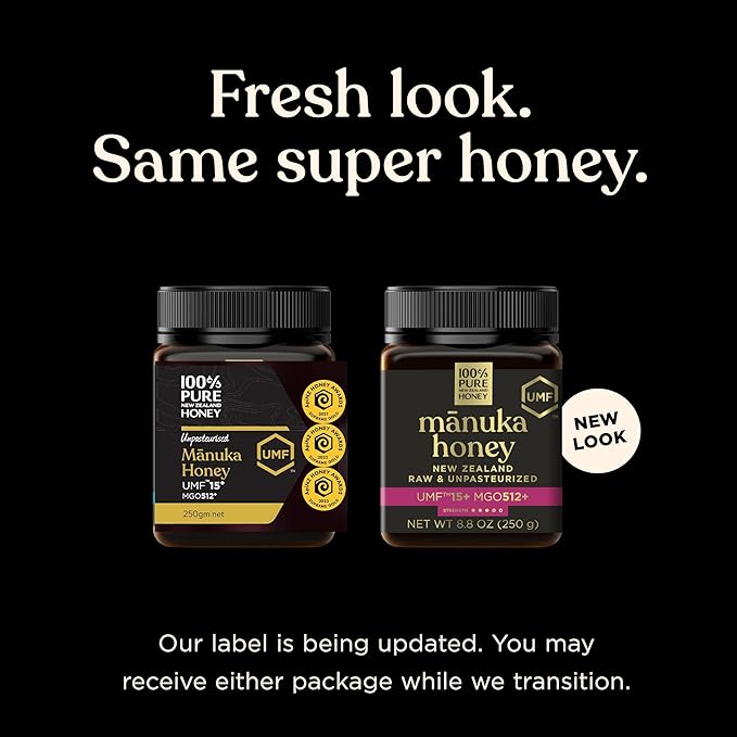 Manuka Honey UMF 15+ (MGO 512+) 100% Pure New Zealand - Certified Raw 8.8 Ounce (250g) (Pack of 1)