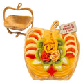 Dried Fruit Gift Basket with Wooden Tray – Healthy Gourmet Snack Box Variety – Holiday Food Tray for Corporate Sympathy Birthday &amp Thank You Gifts (Vegan Kosher Gluten‑Free)- Bonnie and Pop