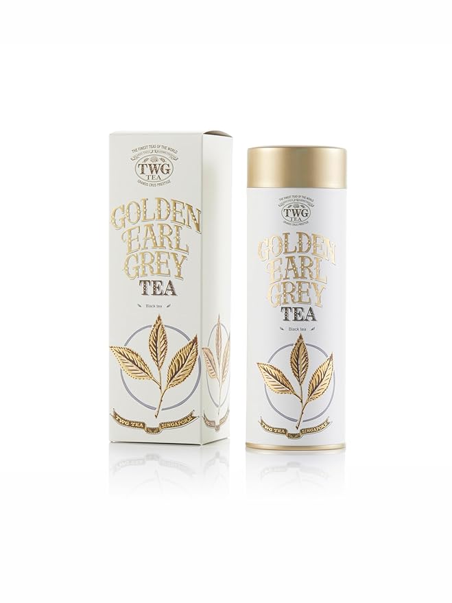 TWG Tea | Golden Earl Grey | Black Tea | Bergamot | Haute Couture Tin 100g | Gift Set