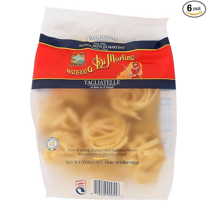 Di Martino Tagliatelle Pasta Imported From Italy 12 Ounce (Pack of 6)