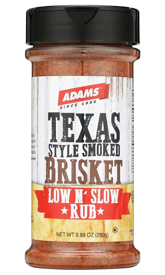 Adams Texas Style Smoked Brisket Low N’ Slow Rub 9.89 Ounce Bottle (Pack of 3)