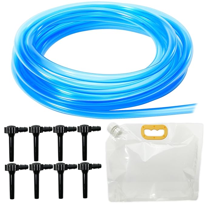 COZYDIG 26FT Maple Syrup Tapping KitMaple Tree Tapping kit Include 8Pcs Taps8Pcs Sap Collection Bags for Experts Beginners Maple Birch Syrup Collection Supplies