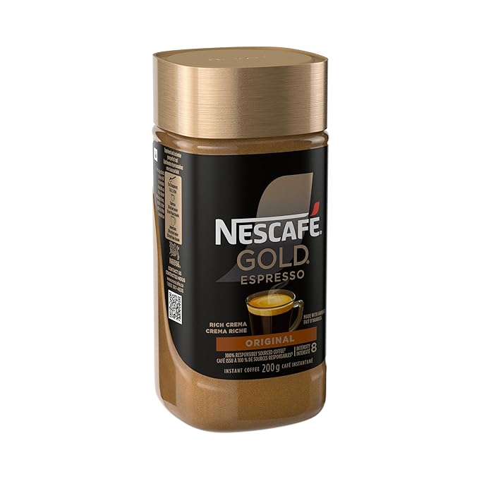 NESCAFE Gold Espresso Instant Coffee 200g/7.1 oz. {Imported from Canada}