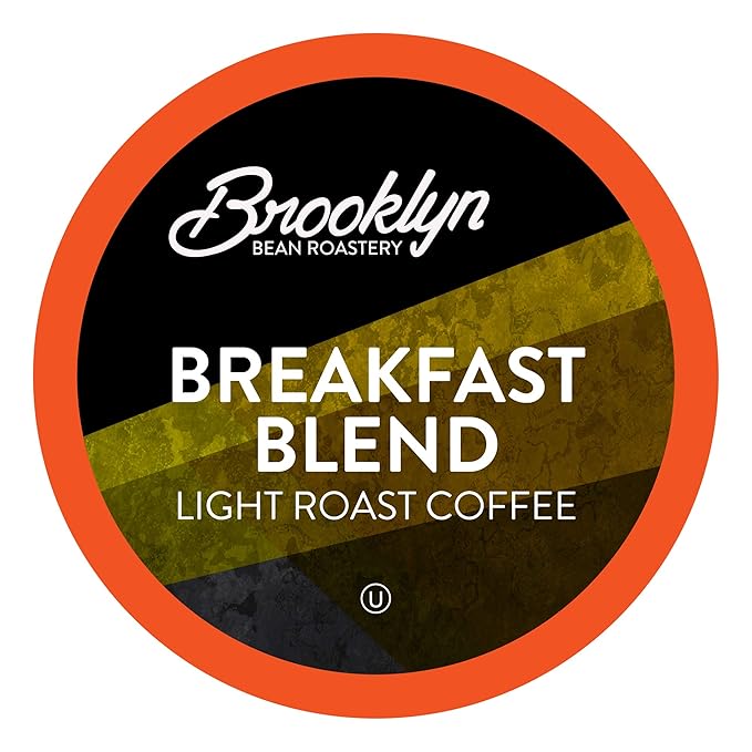 Brooklyn Beans Light Roast Gourmet Coffee Pods Compatible with 2.0 Keurig Coffee Pods Brewers 72 Count