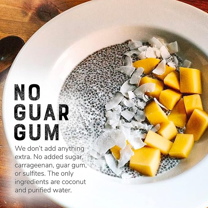 Nature’s Greatest Foods Pure Coconut Milk – No Guar Gum No Additives Non-GMO BPA-Free Vegan Gluten-Free and Kosher 17-19% Coconut Milk Fat Unsweetened 12-pack