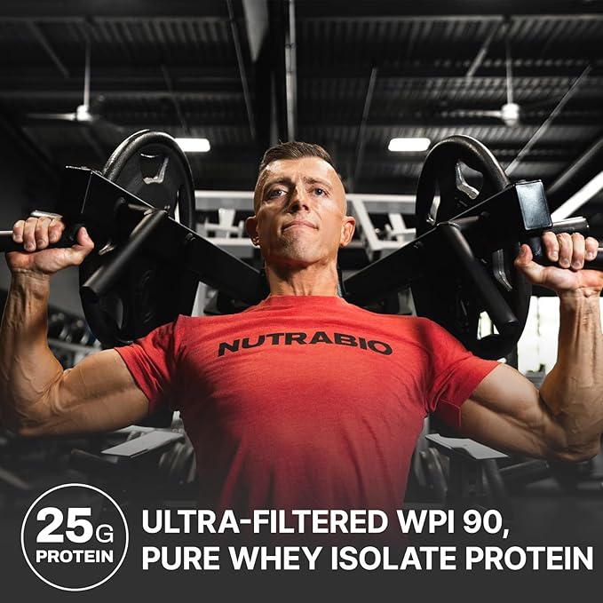 NutraBio 100% Whey Protein Isolate Protein Powder 25g Protein with Complete Amino Acid Profile Non-GMO Soy &amp Gluten Free Low Carb Low Calorie Whey Protein Powder Vanilla Caramel 5 Lbs
